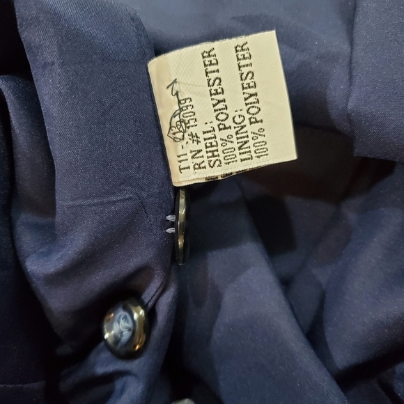 Vintage 90's Executive Collection Double Breasted Blue Blazer Size 14 - Picture 9 of 10